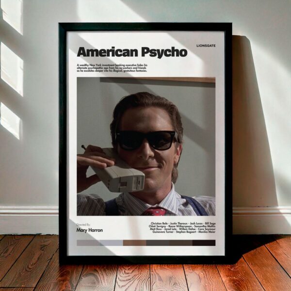 Cuadro American Psycho (Psicópata Americano) Modelo 02