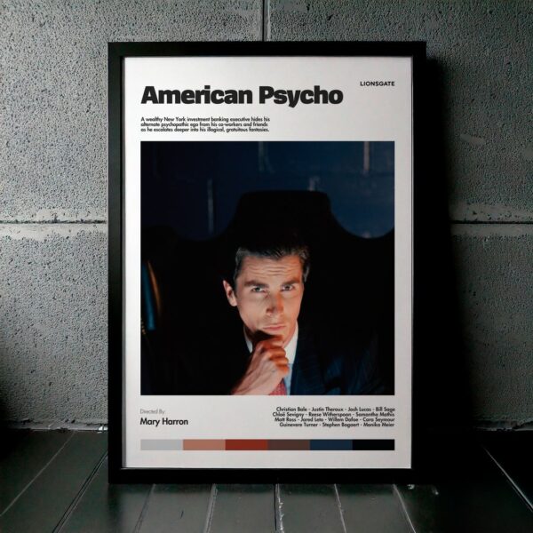Cuadro American Psycho (Psicópata Americano) Modelo 03