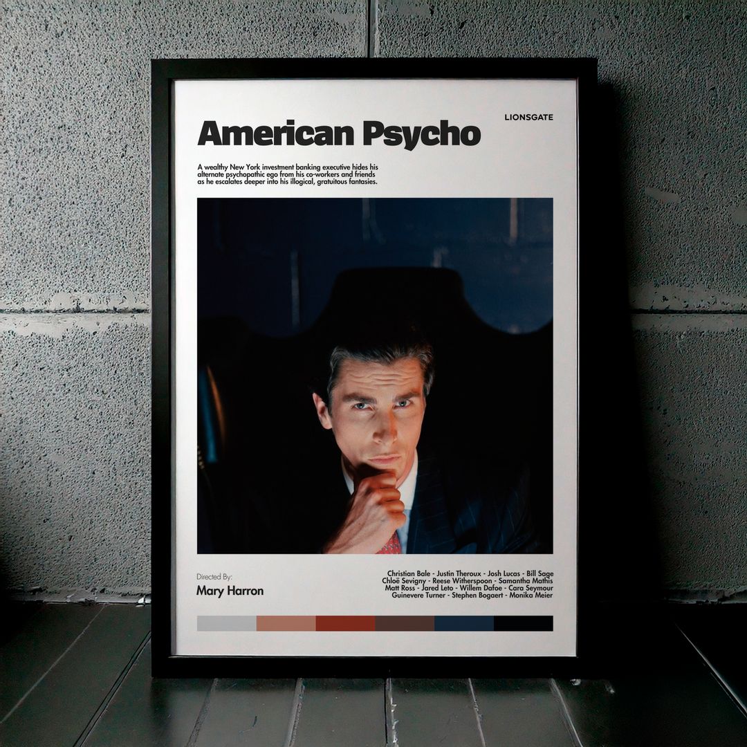 Cuadro American Psycho (Psicópata Americano) Modelo 03