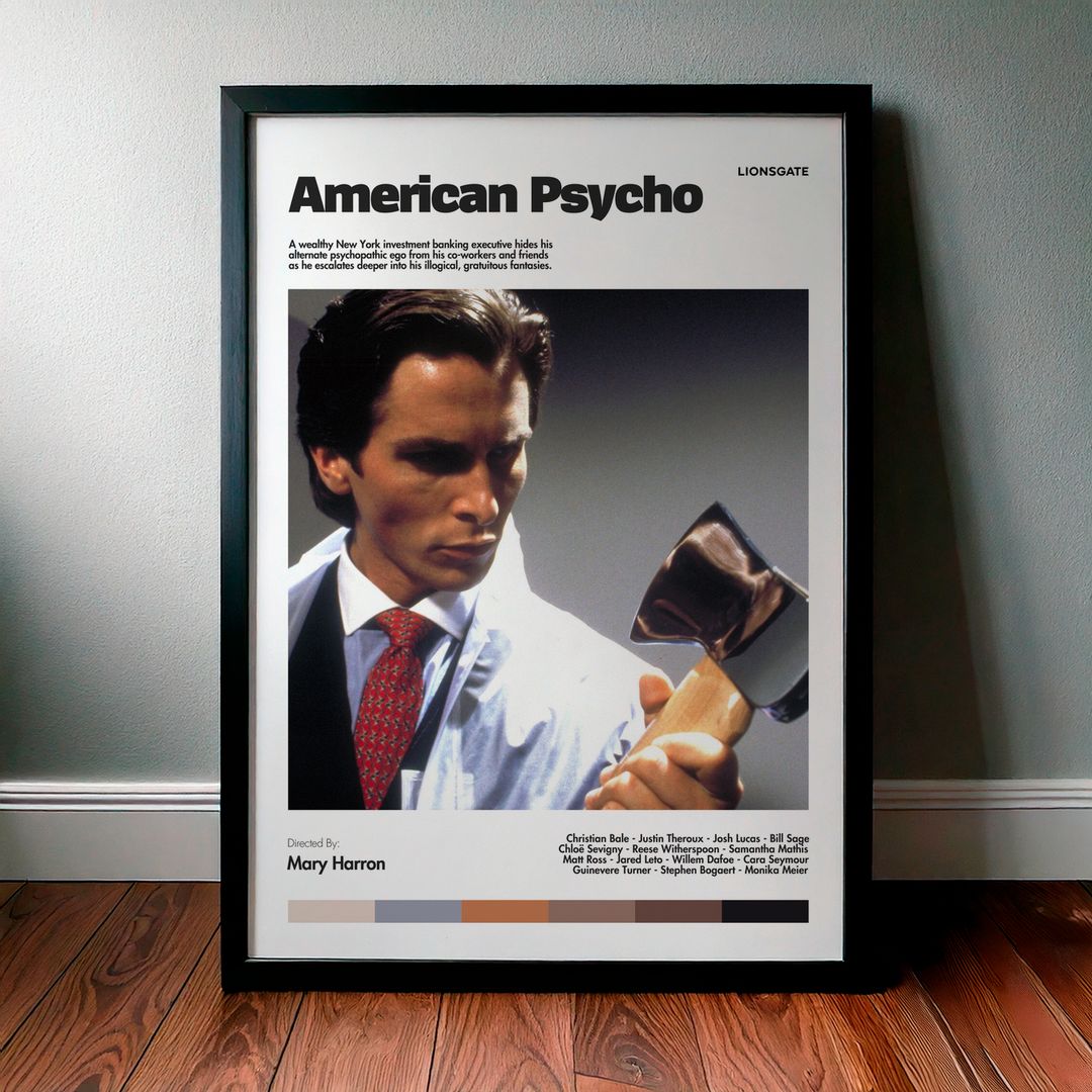 Cuadro American Psycho (Psicópata Americano) Modelo 01
