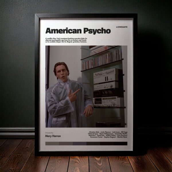 Cuadro American Psycho (Psicópata Americano) Modelo 04