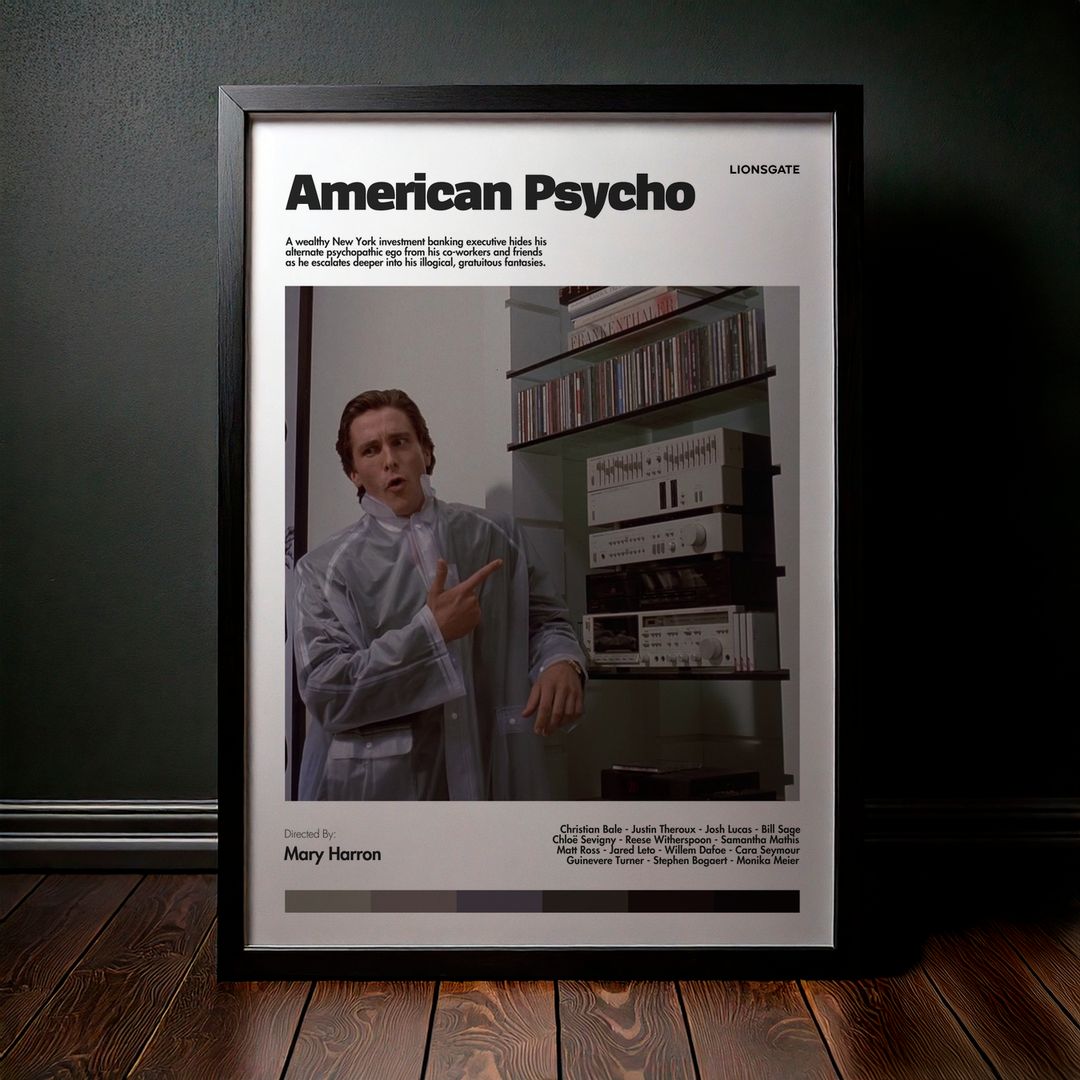 Cuadro American Psycho (Psicópata Americano) Modelo 04