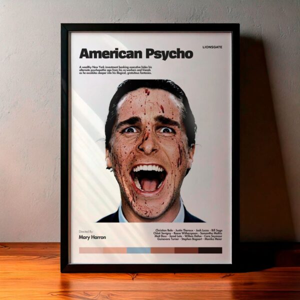 Cuadro American Psycho (Psicópata Americano) Modelo 05