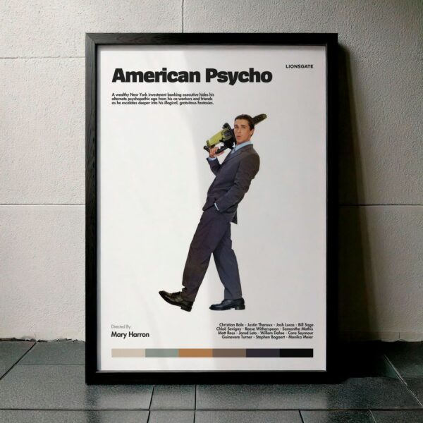 Cuadro American Psycho (Psicópata Americano) Modelo 06