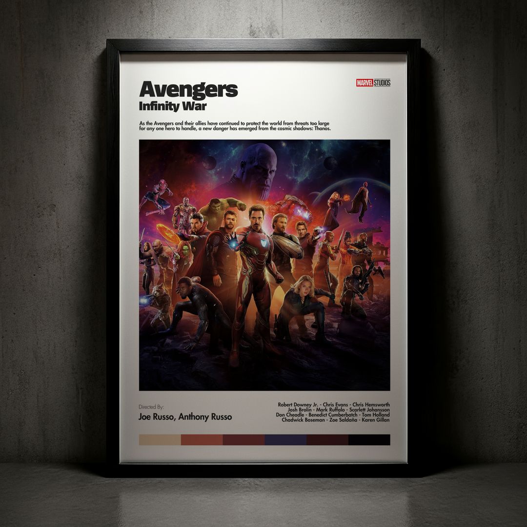 Cuadro Avengers: Infinity War (Vengadores: Infinity War) Modelo 01