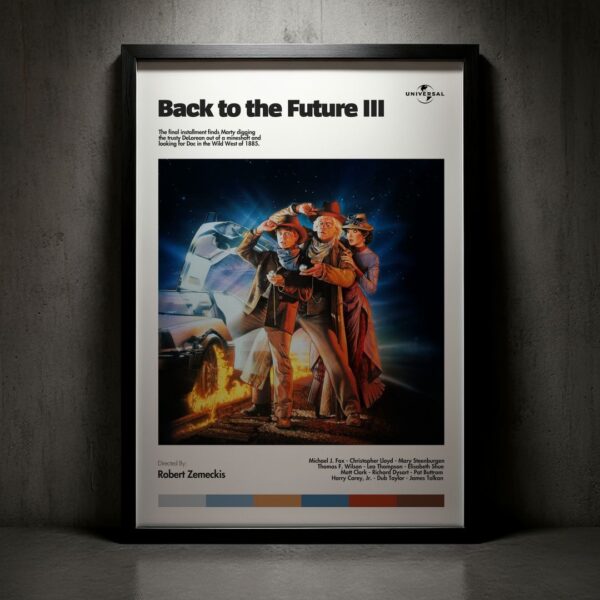 Cuadro Back to the Future Part III (Volver al Futuro 3) Modelo 01
