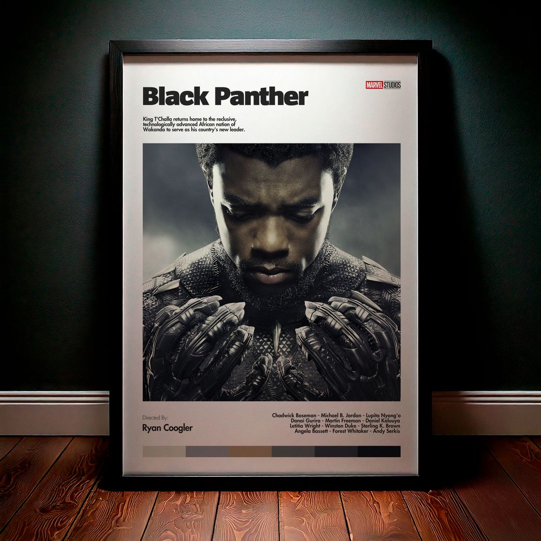Cuadro Black Panther (Pantera Negra) Modelo 01