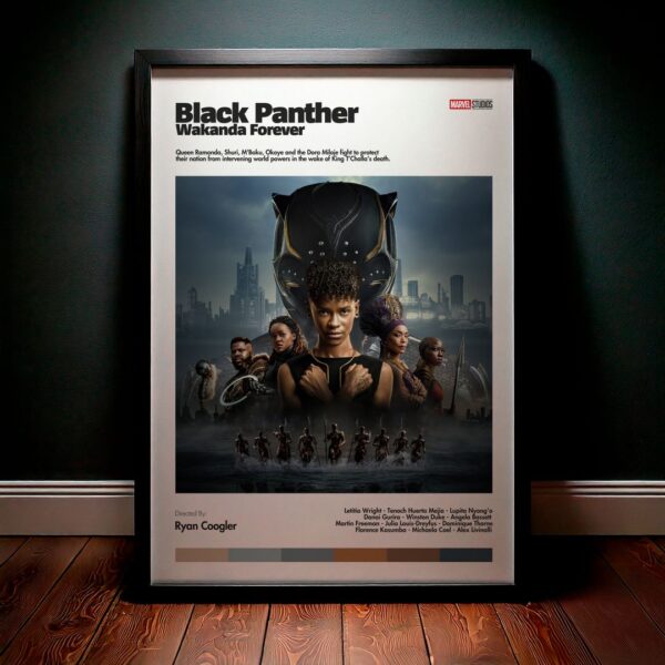 Cuadro Black Panther: Wakanda Forever (Pantera Negra: Wakanda por siempre) Modelo 01