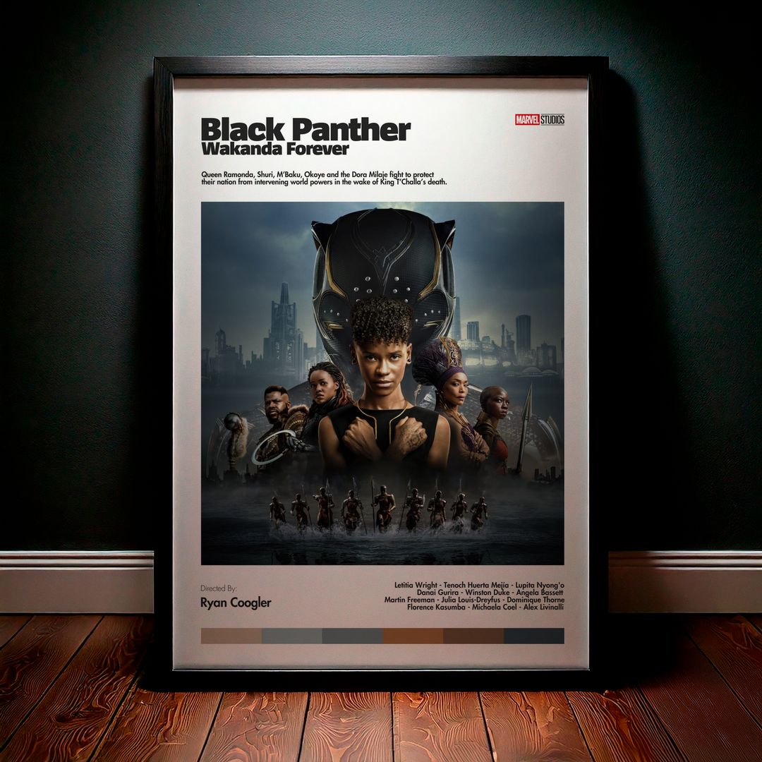 Cuadro Black Panther: Wakanda Forever (Pantera Negra: Wakanda por siempre) Modelo 01