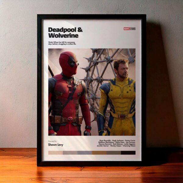 Cuadro Deadpool & Wolverine (Deadpool y Lobezno) Modelo 03