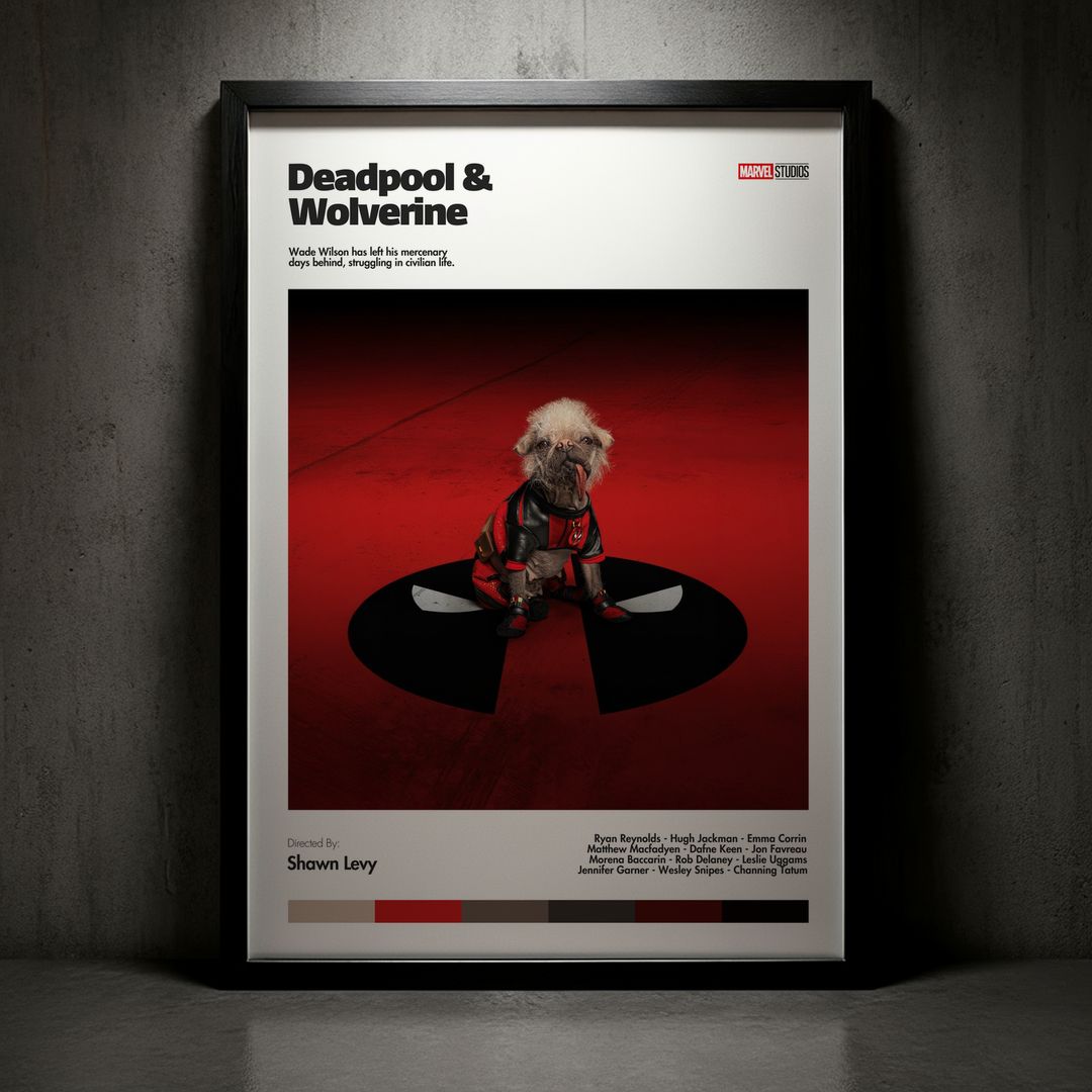 Cuadro Deadpool & Wolverine (Deadpool y Lobezno) Modelo 06