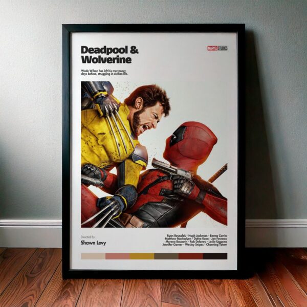 Cuadro Deadpool & Wolverine (Deadpool y Lobezno) Modelo 01