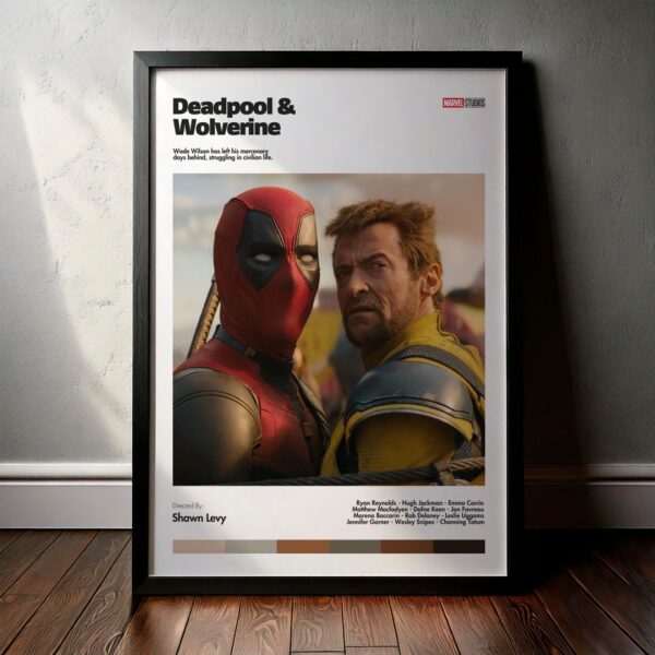 Cuadro Deadpool & Wolverine (Deadpool y Lobezno) Modelo 02