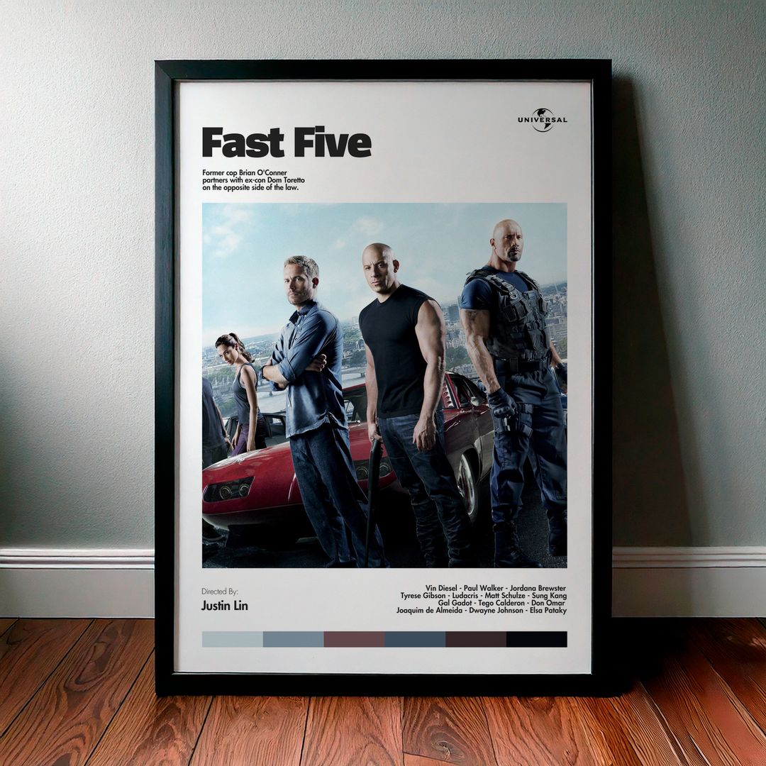 Cuadro Fast Five (Rápidos y Furiosos: 5in Control) Modelo 03