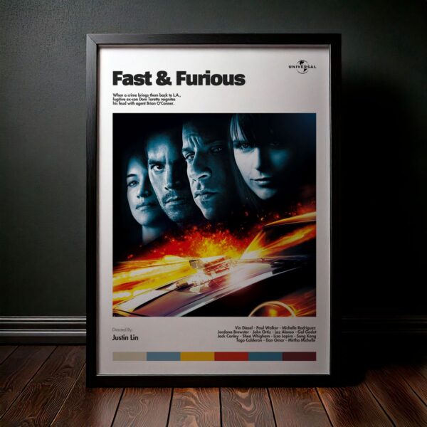 Cuadro Fast & Furious (Rápidos y furiosos) Modelo 02