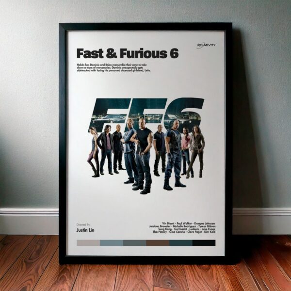 Cuadro Fast & Furious 6 (Rápidos y furiosos 6) Modelo 04