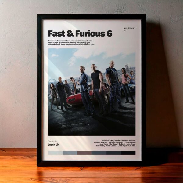 Cuadro Fast & Furious 6 (Rápidos y furiosos 6) Modelo 01
