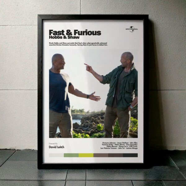 Cuadro Fast & Furious Presents: Hobbs & Shaw (Rápidos y Furiosos: Hobbs y Shaw) Modelo 05