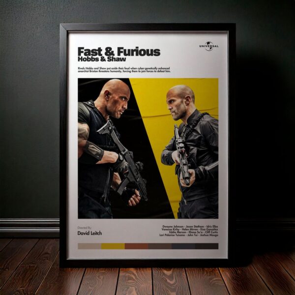Cuadro Fast & Furious Presents: Hobbs & Shaw (Rápidos y Furiosos: Hobbs y Shaw) Modelo 07