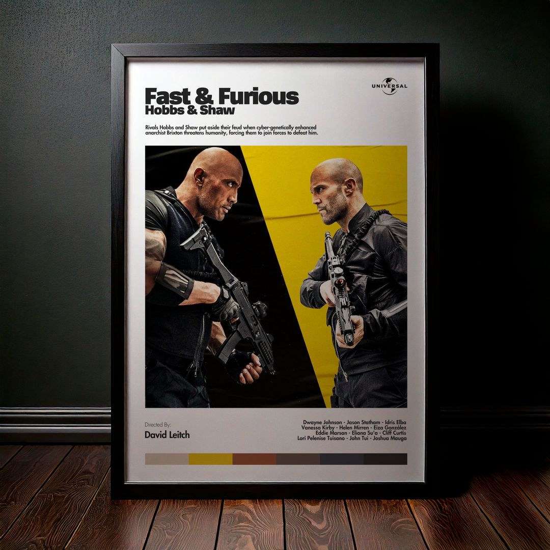 Cuadro Fast & Furious Presents: Hobbs & Shaw (Rápidos y Furiosos: Hobbs y Shaw) Modelo 07