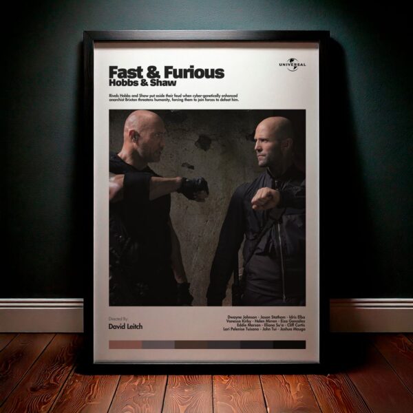 Cuadro Fast & Furious Presents: Hobbs & Shaw (Rápidos y Furiosos: Hobbs y Shaw) Modelo 08