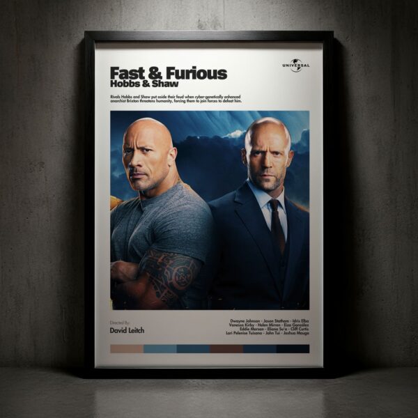 Cuadro Fast & Furious Presents: Hobbs & Shaw (Rápidos y Furiosos: Hobbs y Shaw) Modelo 02