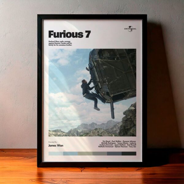 Cuadro Furious 7 (Rápidos y Furiosos 7) Modelo 03