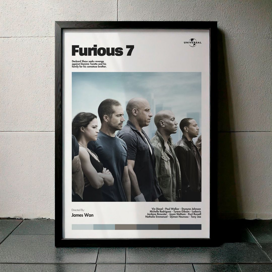 Cuadro Furious 7 (Rápidos y Furiosos 7) Modelo 01