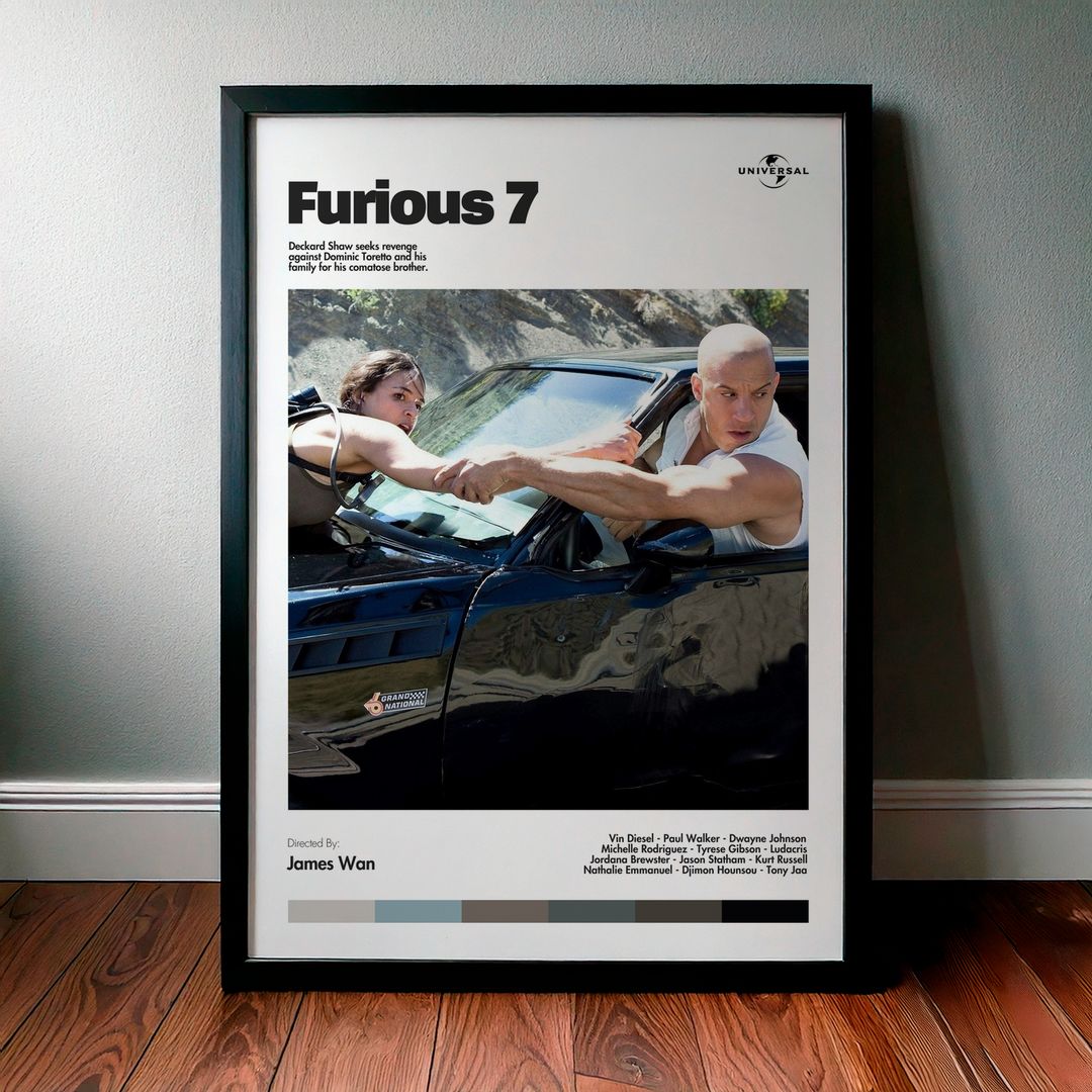 Cuadro Furious 7 (Rápidos y Furiosos 7) Modelo 06