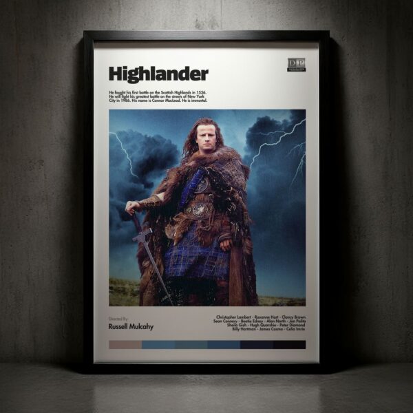 Cuadro Highlander (Highlander: El Inmortal) Modelo 02
