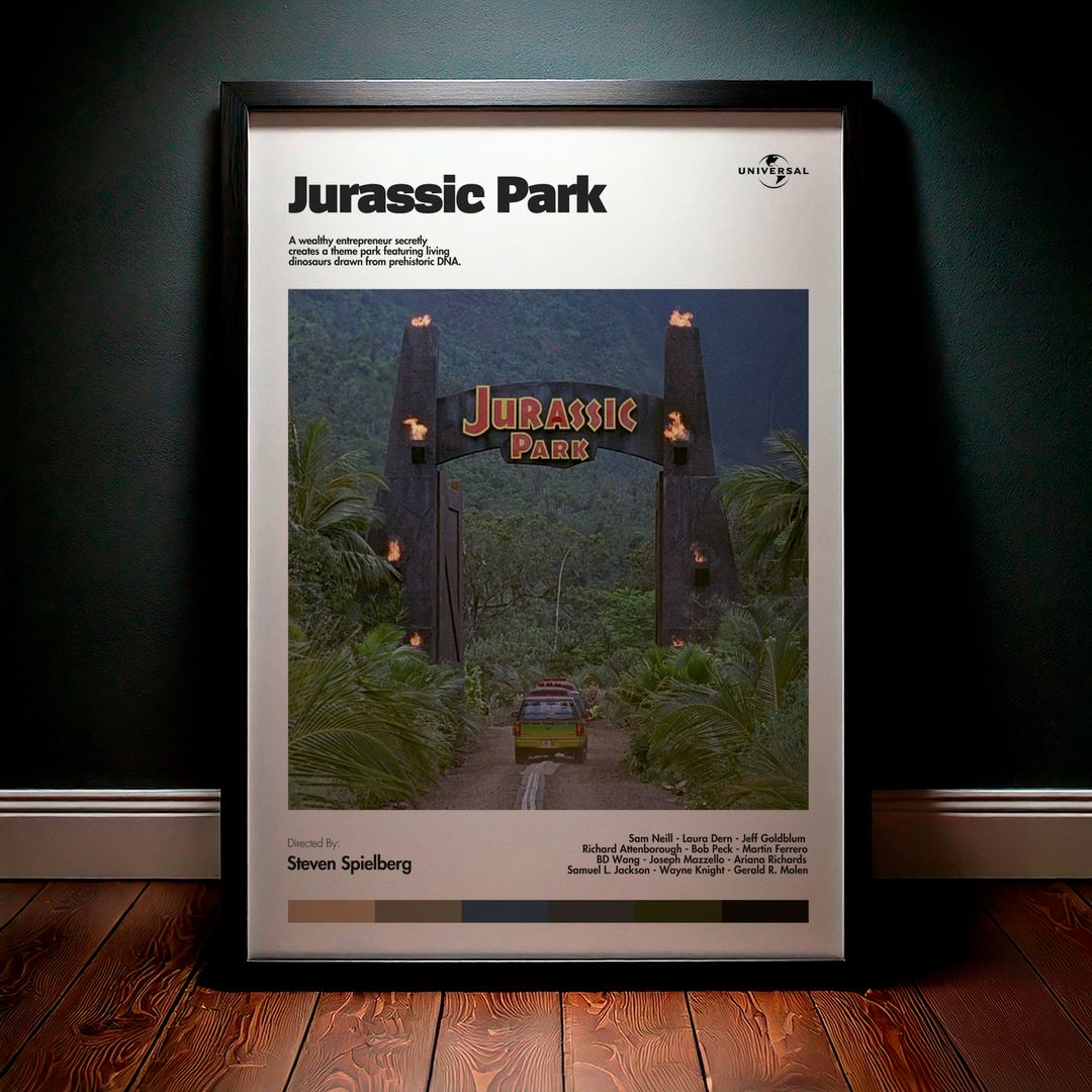 Cuadro Jurassic Park (Parque Jurásico) Modelo 01