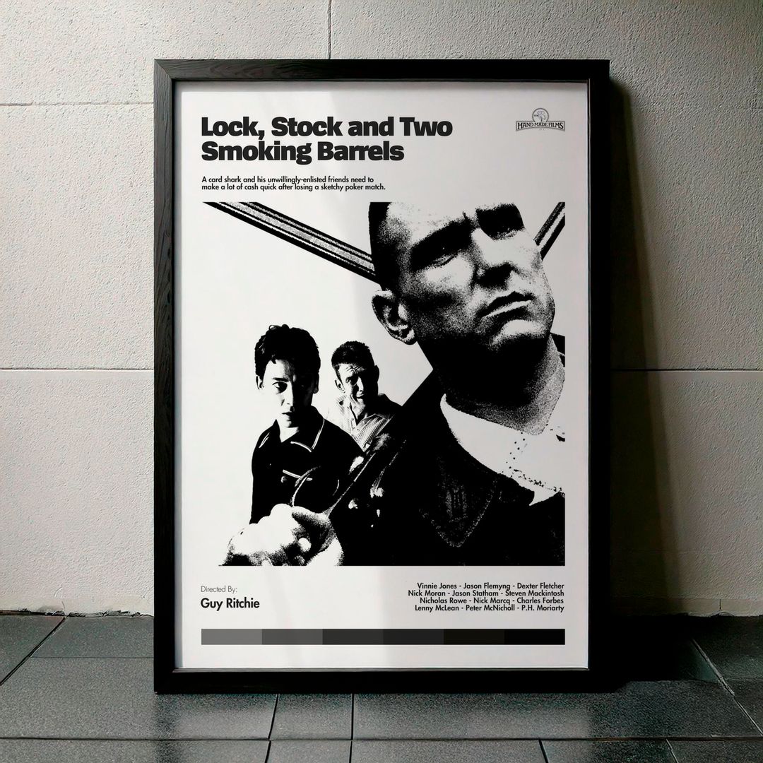 Cuadro Lock, Stock and Two Smoking Barrels (Juegos, trampas y dos armas humeantes) Modelo 02