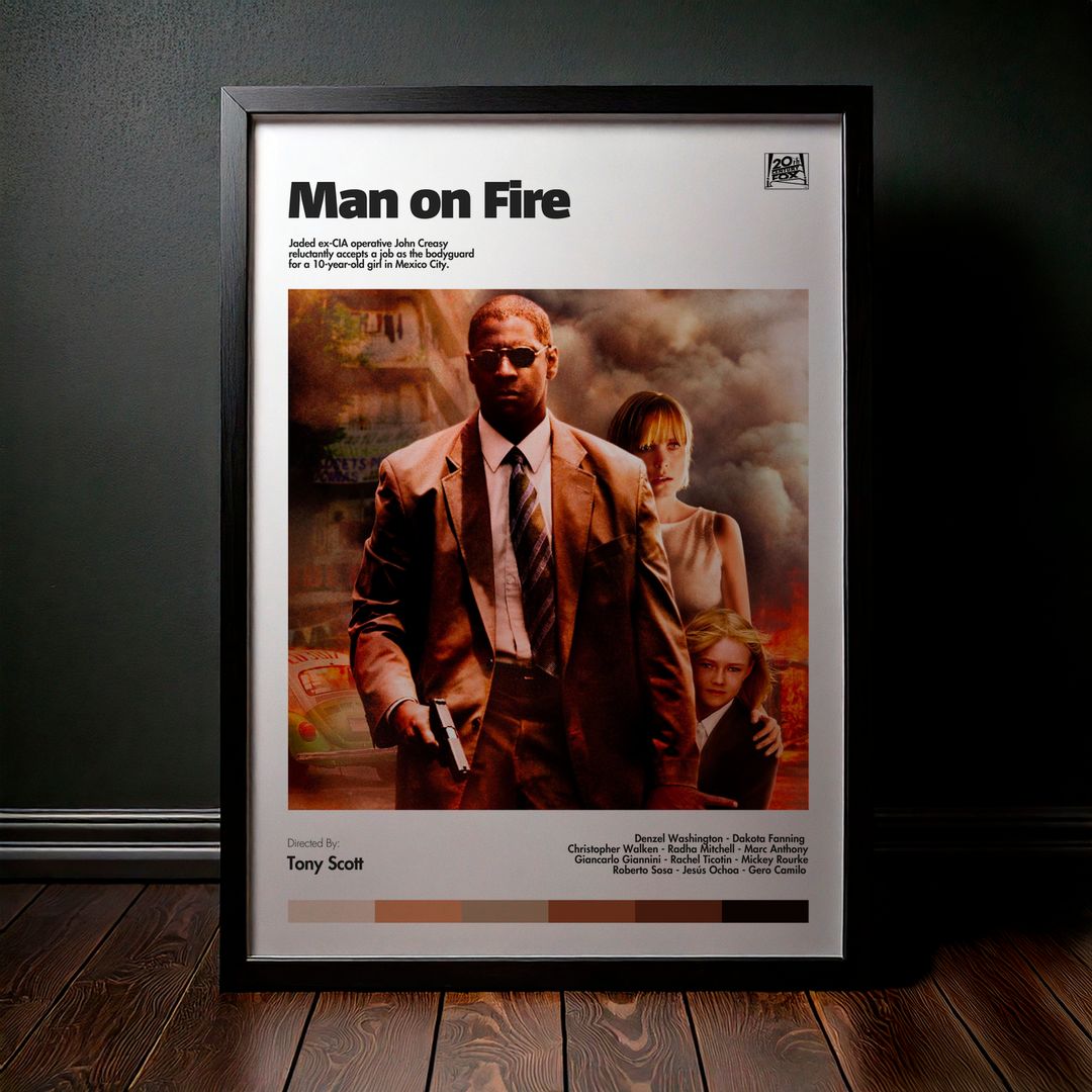 Cuadro Man on Fire (Hombre en llamas) Modelo 05