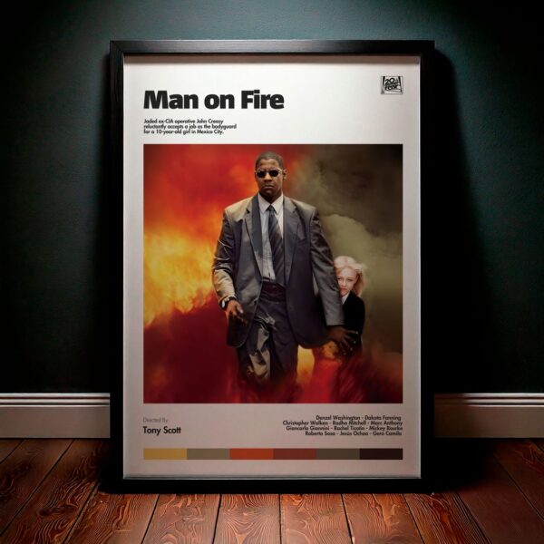 Cuadro Man on Fire (Hombre en llamas) Modelo 01