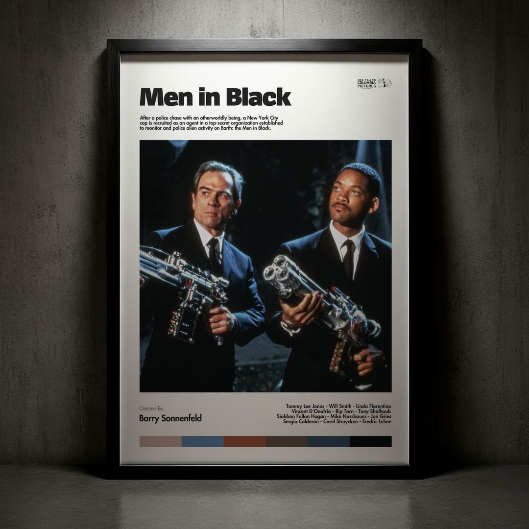 Cuadro Men in Black (Hombres de negro) Modelo 02