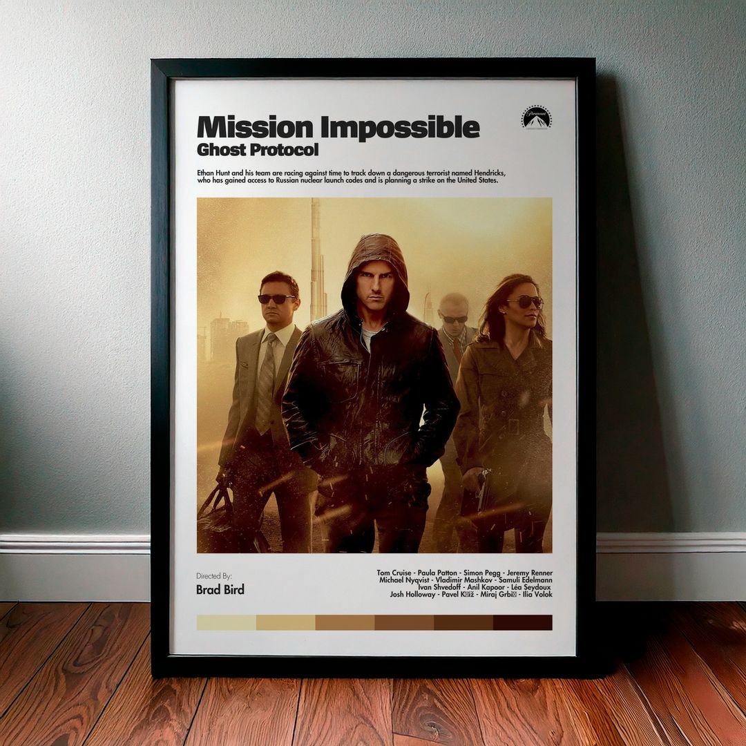 Cuadro Mission: Impossible - Ghost Protocol (Misión imposible 4: Protocolo fantasma) Modelo 01