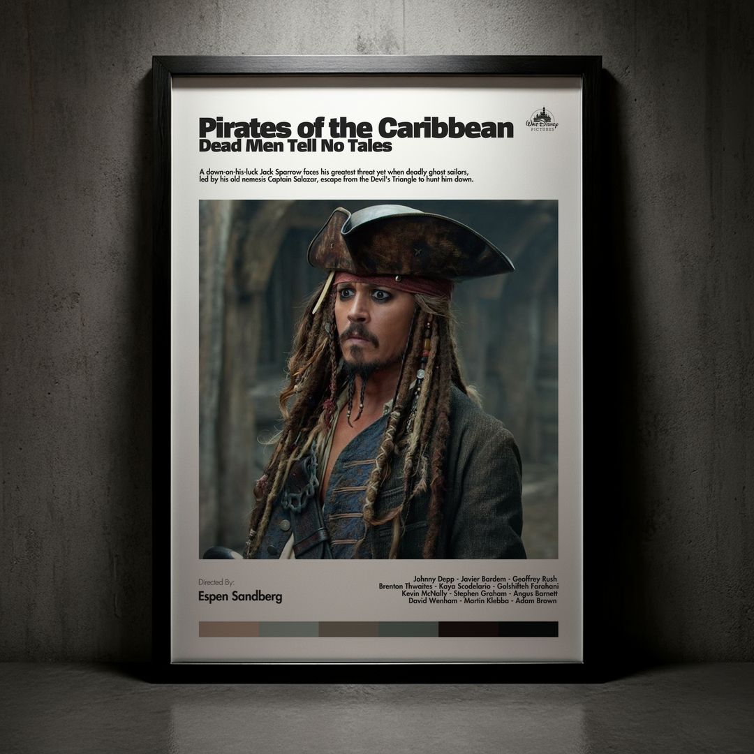 Cuadro Pirates of the Caribbean: Dead Men Tell No Tales (Piratas del Caribe 5: La Venganza de Salazar) Modelo 06