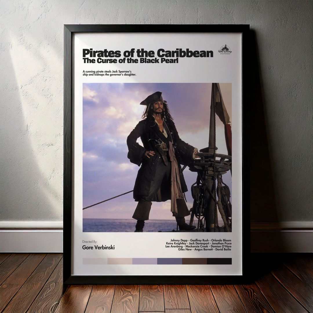 Cuadro Pirates of the Caribbean: The Curse of the Black Pearl (Piratas del Caribe: La Maldición del Perla Negra) Modelo 02