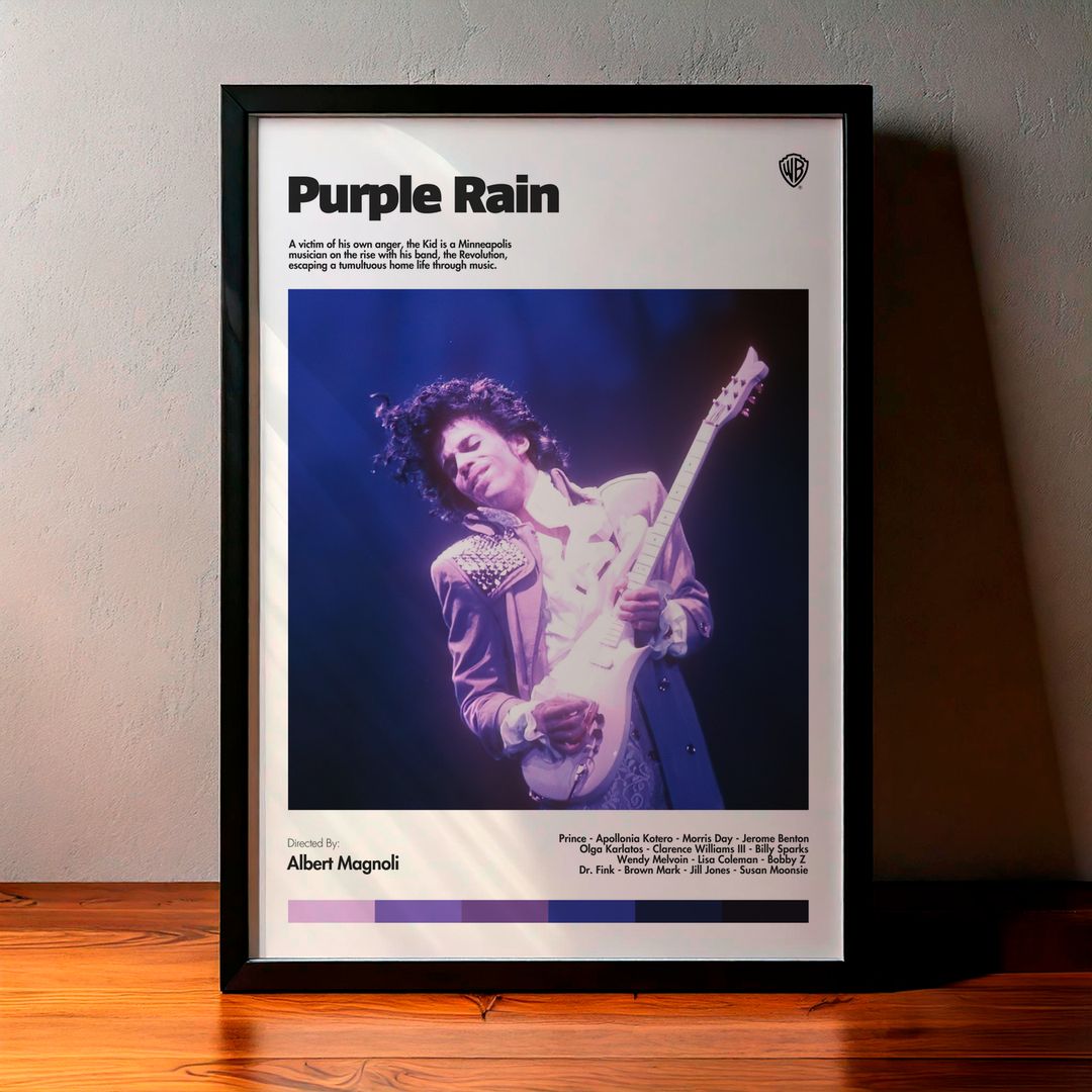 Cuadro Purple Rain (Lluvia púrpura) Modelo 01