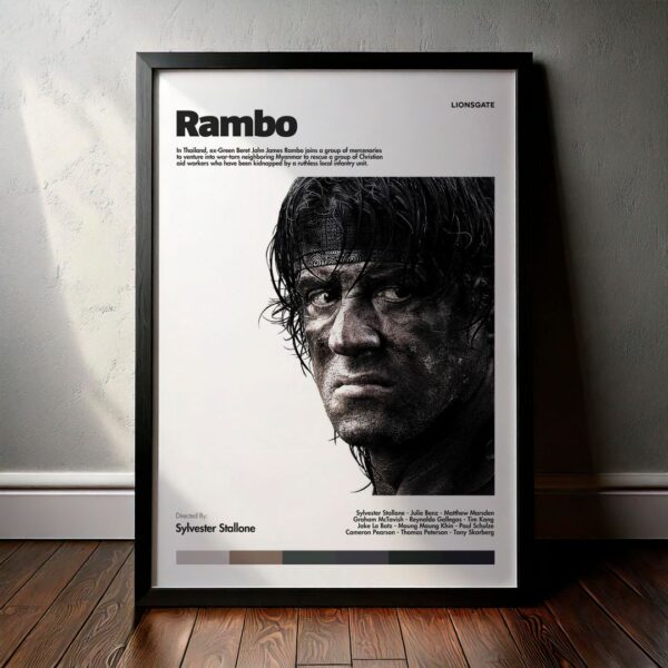 Cuadro Rambo (Rambo 4: Regreso al infierno) Modelo 06