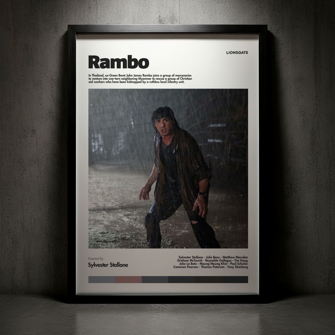 Cuadro Rambo (Rambo 4: Regreso al infierno) Modelo 03