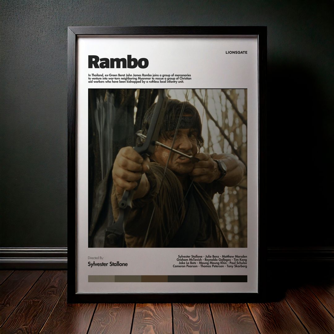 Cuadro Rambo (Rambo 4: Regreso al infierno) Modelo 01