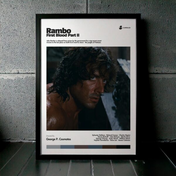 Cuadro Rambo: First Blood Part II (Rambo II - La misión) Modelo 06