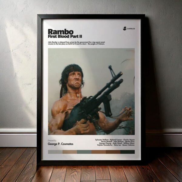 Cuadro Rambo: First Blood Part II (Rambo II - La misión) Modelo 02