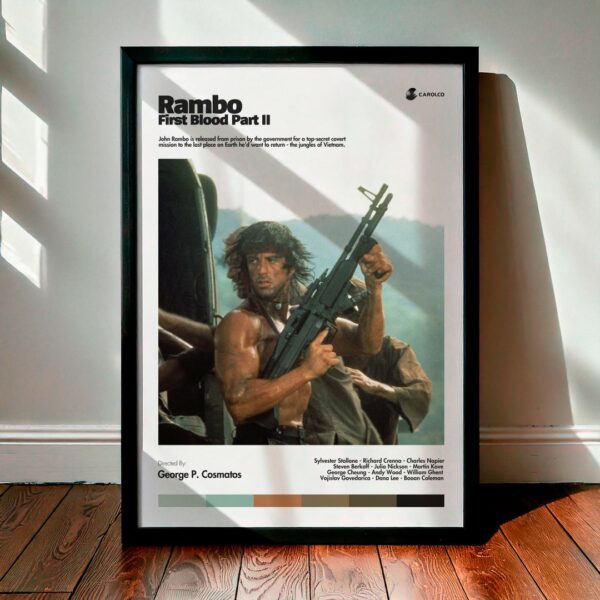 Cuadro Rambo: First Blood Part II (Rambo II - La misión) Modelo 03