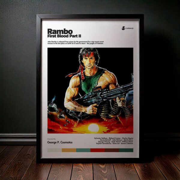 Cuadro Rambo: First Blood Part II (Rambo II - La misión) Modelo 04
