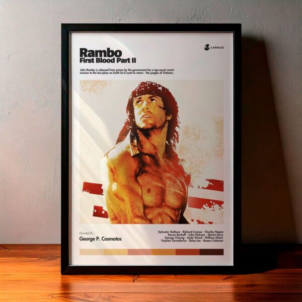 Cuadro Rambo: First Blood Part II (Rambo II - La misión) Modelo 01