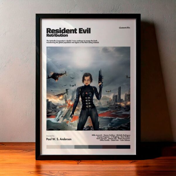 Cuadro Resident Evil: Retribution (Resident Evil 5: La venganza) Modelo 03