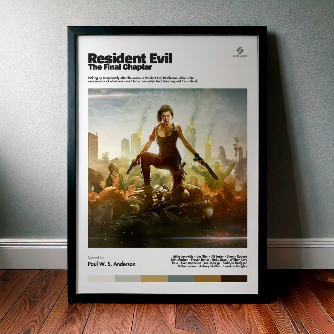 Cuadro Resident Evil: The Final Chapter (Resident Evil 6: Capítulo final) Modelo 02
