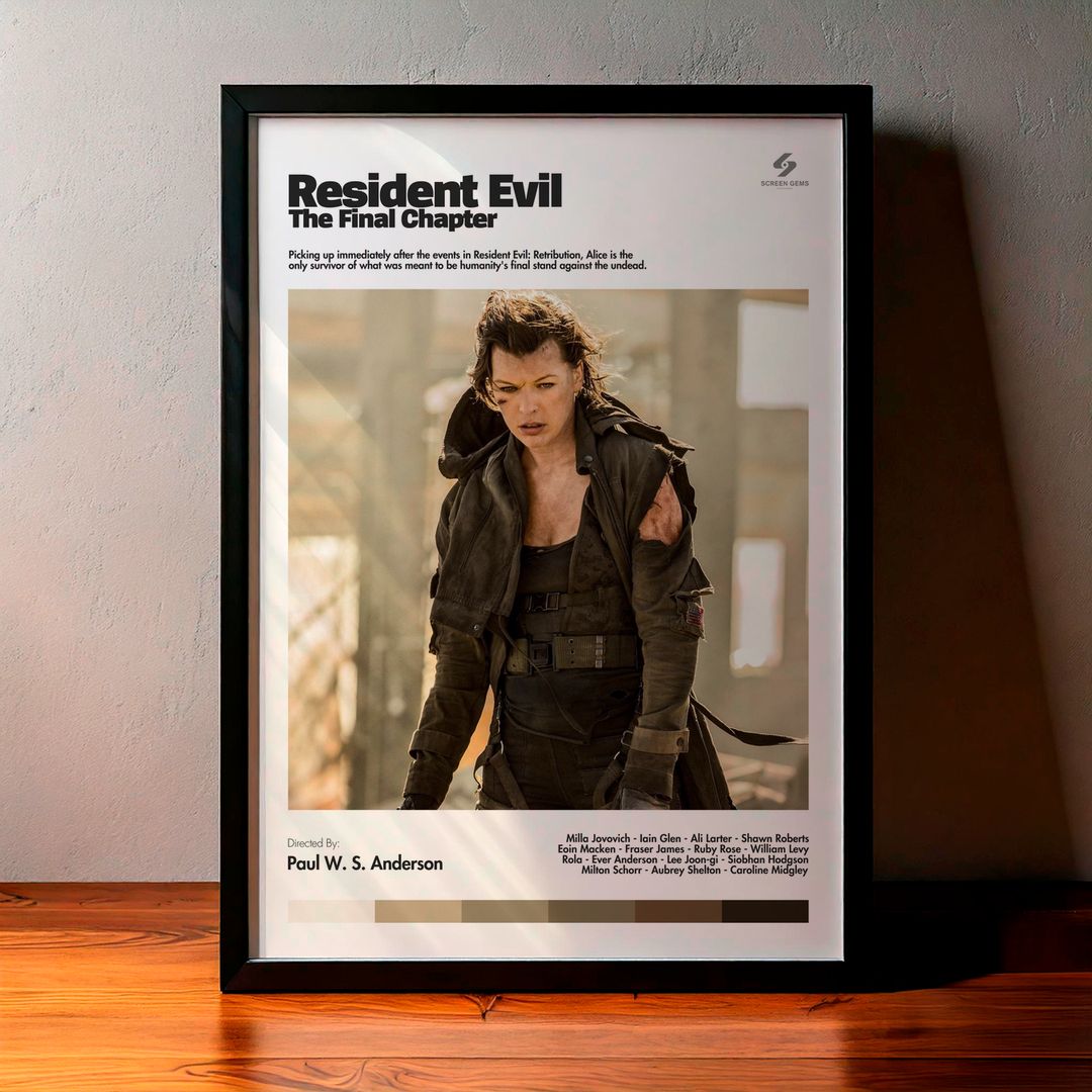 Cuadro Resident Evil: The Final Chapter (Resident Evil 6: Capítulo final) Modelo 03